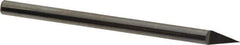 Accupro - 1/4 Inch Diameter, 4 Inch Overall Length, 3/8 Inch Split Length, Solid Carbide, Conical Point Split End Carbide Blank - Single End, 30° Point - Industrial Tool & Supply
