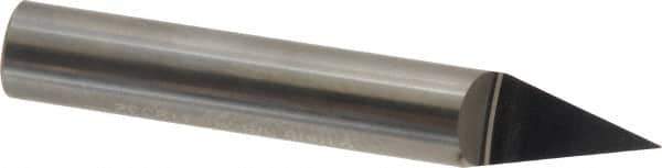 Accupro - 3/8 Inch Diameter, 2-1/2 Inch Overall Length, 1/2 Inch Split Length, Solid Carbide, Conical Point Split End Carbide Blank - Single End, 30° Point - Industrial Tool & Supply