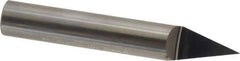 Accupro - 3/8 Inch Diameter, 2-1/2 Inch Overall Length, 1/2 Inch Split Length, Solid Carbide, Conical Point Split End Carbide Blank - Single End, 30° Point - Industrial Tool & Supply