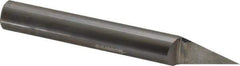 Accupro - 1/2 Inch Diameter, 4 Inch Overall Length, 5/8 Inch Split Length, Solid Carbide, Conical Point Split End Carbide Blank - Single End, 30° Point - Industrial Tool & Supply