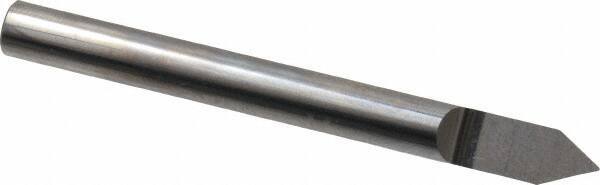 Accupro - 3/16 Inch Diameter, 2 Inch Overall Length, 3/8 Inch Split Length, Solid Carbide, Conical Point Split End Carbide Blank - Single End, 60° Point - Industrial Tool & Supply