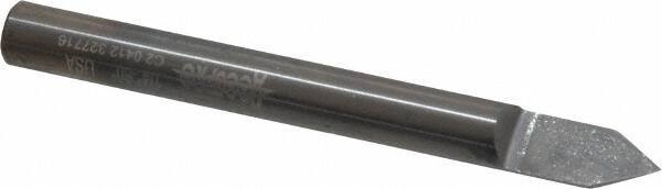Accupro - 1/4 Inch Diameter, 2-1/2 Inch Overall Length, 3/8 Inch Split Length, Solid Carbide, Conical Point Split End Carbide Blank - Single End, 60° Point - Industrial Tool & Supply