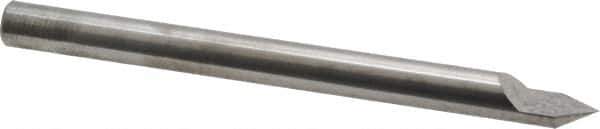 Accupro - 5/16 Inch Diameter, 4 Inch Overall Length, 1/2 Inch Split Length, Solid Carbide, Conical Point Split End Carbide Blank - Single End, 60° Point - Industrial Tool & Supply