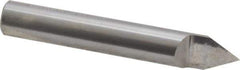 Accupro - 3/8 Inch Diameter, 2-1/2 Inch Overall Length, 1/2 Inch Split Length, Solid Carbide, Conical Point Split End Carbide Blank - Single End, 60° Point - Industrial Tool & Supply