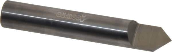 Accupro - 1/2 Inch Diameter, 3 Inch Overall Length, 5/8 Inch Split Length, Solid Carbide, Conical Point Split End Carbide Blank - Single End, 90° Point - Industrial Tool & Supply