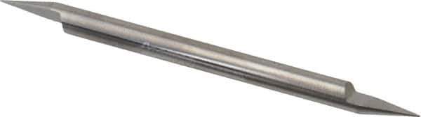 Accupro - 3/16 Inch Diameter, 3 Inch Overall Length, 3/8 Inch Split Length, Solid Carbide, Conical Point Split End Carbide Blank - Single End, 30° Point - Industrial Tool & Supply