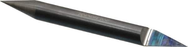 Accupro - 1/4 Inch Diameter, 2-1/2 Inch Overall Length, 3/8 Inch Split Length, Solid Carbide, Conical Point Split End Carbide Blank - Single End, 30° Point - Industrial Tool & Supply