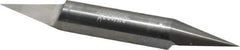 Accupro - 1/2 Inch Diameter, 4 Inch Overall Length, 5/8 Inch Split Length, Solid Carbide, Conical Point Split End Carbide Blank - Single End, 30° Point - Industrial Tool & Supply