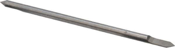 Accupro - 1/8 Inch Diameter, 3 Inch Overall Length, 3/8 Inch Split Length, Solid Carbide, Conical Point Split End Carbide Blank - Single End, 60° Point - Industrial Tool & Supply