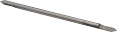 Accupro - 1/8 Inch Diameter, 3 Inch Overall Length, 3/8 Inch Split Length, Solid Carbide, Conical Point Split End Carbide Blank - Single End, 60° Point - Industrial Tool & Supply