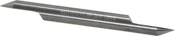Accupro - 3/16 Inch Diameter, 2 Inch Overall Length, 3/8 Inch Split Length, Solid Carbide, Conical Point Split End Carbide Blank - Single End, 60° Point - Industrial Tool & Supply