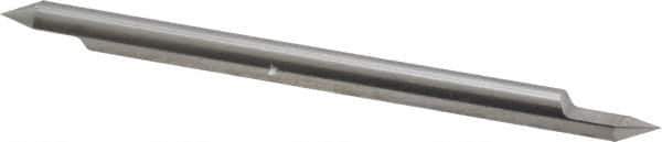 Accupro - 1/4 Inch Diameter, 4 Inch Overall Length, 3/8 Inch Split Length, Solid Carbide, Conical Point Split End Carbide Blank - Single End, 60° Point - Industrial Tool & Supply
