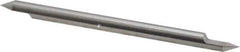 Accupro - 1/4 Inch Diameter, 4 Inch Overall Length, 3/8 Inch Split Length, Solid Carbide, Conical Point Split End Carbide Blank - Single End, 60° Point - Industrial Tool & Supply