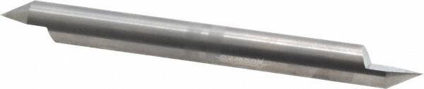Accupro - 3/8 Inch Diameter, 4 Inch Overall Length, 1/2 Inch Split Length, Solid Carbide, Conical Point Split End Carbide Blank - Single End, 60° Point - Industrial Tool & Supply