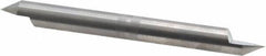 Accupro - 3/8 Inch Diameter, 4 Inch Overall Length, 1/2 Inch Split Length, Solid Carbide, Conical Point Split End Carbide Blank - Single End, 60° Point - Industrial Tool & Supply