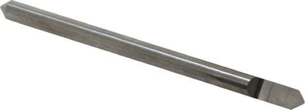 Accupro - 3/16 Inch Diameter, 3 Inch Overall Length, 3/8 Inch Split Length, Solid Carbide, Conical Point Split End Carbide Blank - Single End, 90° Point - Industrial Tool & Supply