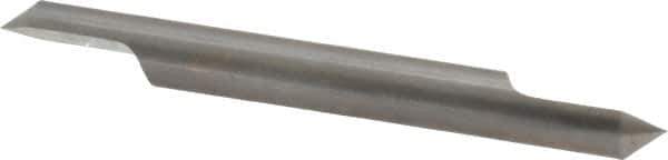 Accupro - 1/4 Inch Diameter, 2-1/2 Inch Overall Length, 3/8 Inch Split Length, Solid Carbide, Conical Point Split End Carbide Blank - Single End, 90° Point - Industrial Tool & Supply