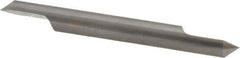 Accupro - 1/4 Inch Diameter, 2-1/2 Inch Overall Length, 3/8 Inch Split Length, Solid Carbide, Conical Point Split End Carbide Blank - Single End, 90° Point - Industrial Tool & Supply