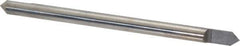 Accupro - 1/4 Inch Diameter, 4 Inch Overall Length, 3/8 Inch Split Length, Solid Carbide, Conical Point Split End Carbide Blank - Single End, 90° Point - Industrial Tool & Supply