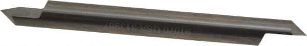 Accupro - 3/8 Inch Diameter, 4 Inch Overall Length, 1/2 Inch Split Length, Solid Carbide, Conical Point Split End Carbide Blank - Single End, 90° Point - Industrial Tool & Supply