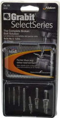 Alden - 7 Piece Screw Extractor/Drill Set - 17/64" Drive - Industrial Tool & Supply