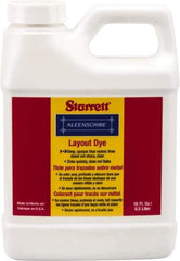 Starrett - Blue Layout Fluid - 16 Ounce Can - Industrial Tool & Supply