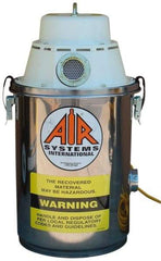 AIR Systems - 2 Gal, Stainless Steel Tank, Dry, Toxic Dust Vacuum Cleaner - 1.3 hp, 7.5 Amps - Industrial Tool & Supply