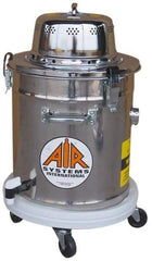 AIR Systems - 5 Gal, Stainless Steel Tank, Dry, Toxic Dust Vacuum Cleaner - 1.3 hp, 7.5 Amps - Industrial Tool & Supply