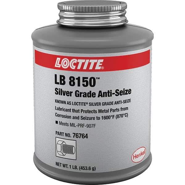 Loctite - 1 Lb Can High Temperature Anti-Seize Lubricant - Silver Colored, 1,600°F, Silver Colored, Water Resistant - Industrial Tool & Supply