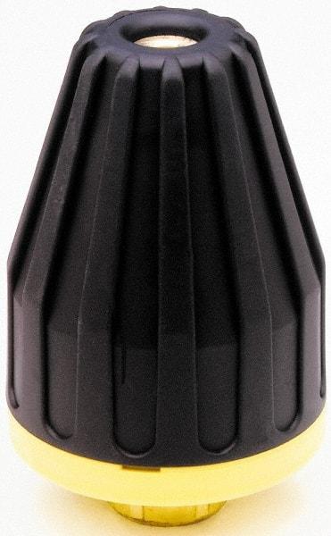 Dirt Killer - 4,700 psi Rotating, Brass, Ceramic & Plastic, Blast Pressure Washer Nozzle - 10mm Orifice Diam, 1/4" Thread, NPT, Brown - Industrial Tool & Supply