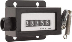 Value Collection - 5 Digit Mechanical & Digital Display Counter - Rotary Knob Reset - Industrial Tool & Supply