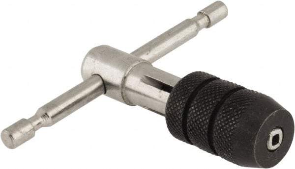 Interstate - 5/32 to 1/4" Tap Capacity, T Handle Tap Wrench - 2-3/4" Overall Length - Industrial Tool & Supply
