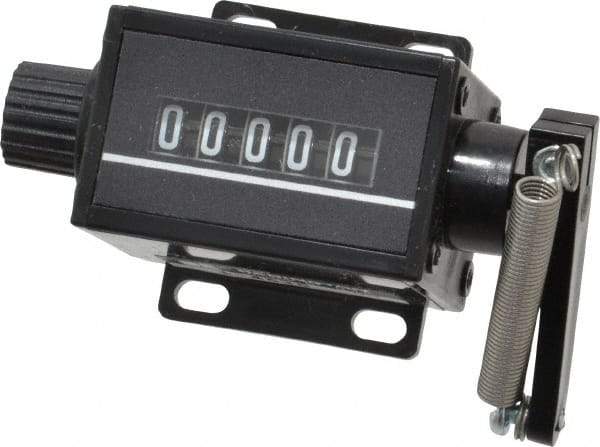 Trumeter - 5 Digit Wheel Display Counter - Manual Reset - Industrial Tool & Supply