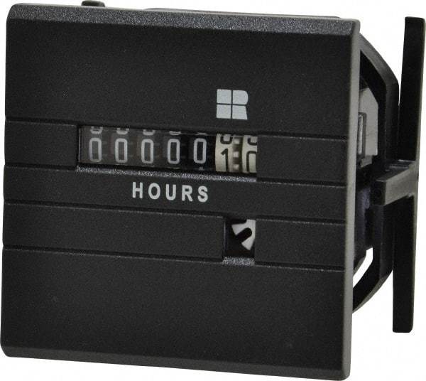 Trumeter - 7 Digit Wheel Display Hour Meter - No Reset - Industrial Tool & Supply