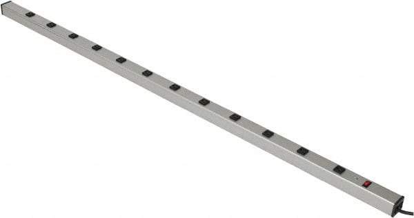 Wiremold - 12 Outlets, 120 Volts, 15 Amps, 15' Cord, Power Outlet Strip - Raceway Mount, 5-15 NEMA Configuration, 72" Strip, cULus Listed - Industrial Tool & Supply