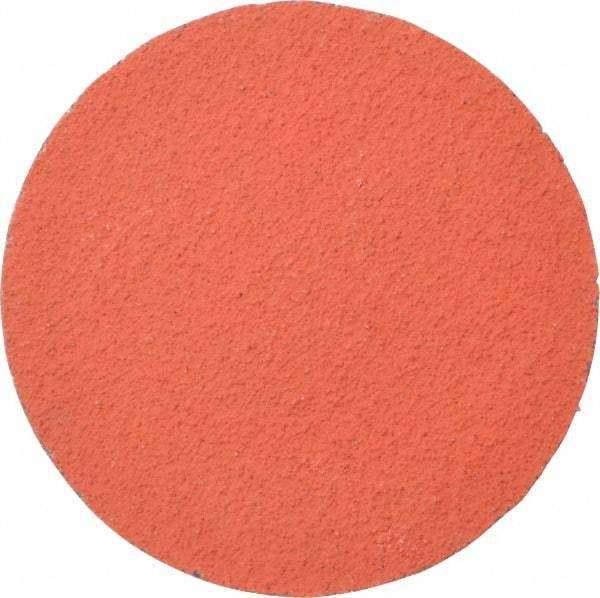 3M - 3" Disc Diam, 80 Grit, Ceramic Quick Change Disc - Type R Attaching System, Coated, Orange, Medium Grade, 20,000 RPM, 777F Series - Industrial Tool & Supply