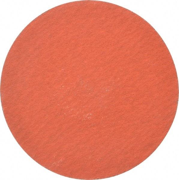 3M - 3" Disc Diam, 120 Grit, Ceramic Quick Change Disc - Type R Attaching System, Coated, Orange, Fine Grade, 20,000 RPM, 777F Series - Industrial Tool & Supply