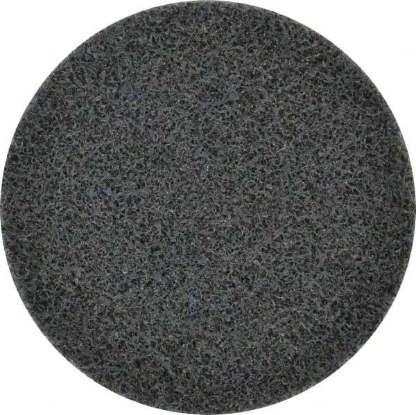 3M - 3" Disc Diam, Silicon Carbide Quick Change Disc - Type R Attaching System, Nonwoven, Gray, Fine Grade, 15,100 RPM - Industrial Tool & Supply