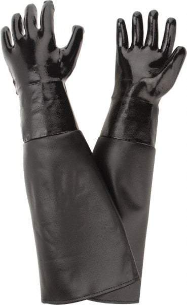 Made in USA - Size L (6) Neoprene Sand Blasting Work Gloves - For General Purpose, Uncoated, Paired - Industrial Tool & Supply