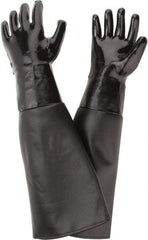 Made in USA - Size L (6) Neoprene Sand Blasting Work Gloves - For General Purpose, Uncoated, Paired - Industrial Tool & Supply