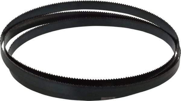 Starrett - 10 TPI, 5' 8-1/2" Long x 1/2" Wide x 0.025" Thick, Welded Band Saw Blade - Carbon Steel, Toothed Edge, Raker Tooth Set, Flexible Back, Contour Cutting - Industrial Tool & Supply