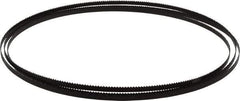 Starrett - 10 TPI, 7' 9-1/2" Long x 1/4" Wide x 0.025" Thick, Welded Band Saw Blade - Carbon Steel, Toothed Edge, Raker Tooth Set, Flexible Back, Contour Cutting - Industrial Tool & Supply