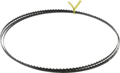 Starrett - 4 TPI, 7' 9-1/2" Long x 1/4" Wide x 0.025" Thick, Welded Band Saw Blade - Carbon Steel, Toothed Edge, Raker Tooth Set, Flexible Back, Contour Cutting - Industrial Tool & Supply