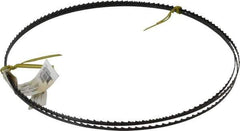 Starrett - 4 TPI, 7' 9-1/2" Long x 3/16" Wide x 0.025" Thick, Welded Band Saw Blade - Carbon Steel, Toothed Edge, Raker Tooth Set, Flexible Back, Contour Cutting - Industrial Tool & Supply