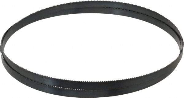 Starrett - 10 TPI, 8' Long x 1/2" Wide x 0.025" Thick, Welded Band Saw Blade - Carbon Steel, Toothed Edge, Raker Tooth Set, Flexible Back, Contour Cutting - Industrial Tool & Supply