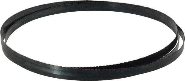 Starrett - 14 TPI, 8' Long x 1/2" Wide x 0.025" Thick, Welded Band Saw Blade - Carbon Steel, Toothed Edge, Raker Tooth Set, Flexible Back, Contour Cutting - Industrial Tool & Supply