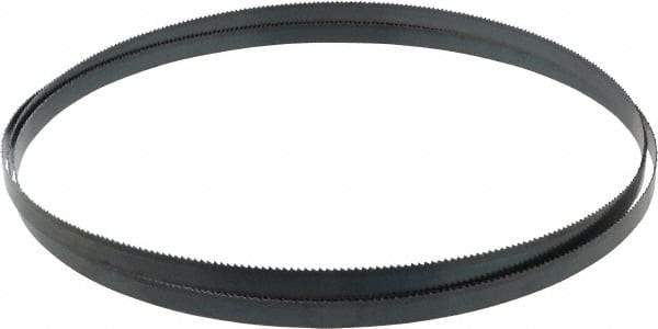 Starrett - 10 TPI, 8' 9" Long x 1/2" Wide x 0.025" Thick, Welded Band Saw Blade - Carbon Steel, Toothed Edge, Raker Tooth Set, Flexible Back, Contour Cutting - Industrial Tool & Supply