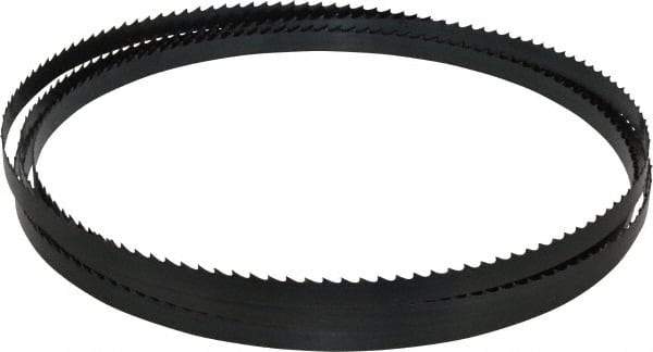 Starrett - 4 TPI, 12' 10" Long x 1/2" Wide x 0.025" Thick, Welded Band Saw Blade - Carbon Steel, Toothed Edge, Raker Tooth Set, Flexible Back, Contour Cutting - Industrial Tool & Supply