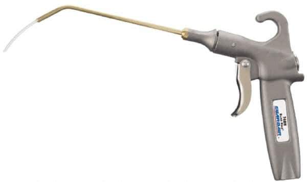 Guardair - Bent Safety Extension Tube Pistol Grip Blow Gun - 1/4 NPT, 6" Tube Length, Aluminum - Industrial Tool & Supply