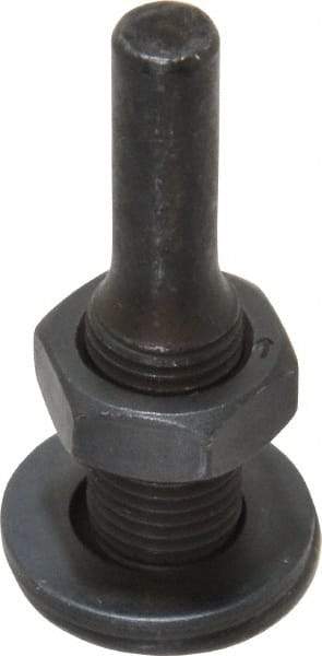 Weiler - 3/8" Arbor Hole to 1/4" Shank Diam Drive Arbor - For 3" Small Diam Wheel Brushes - Industrial Tool & Supply